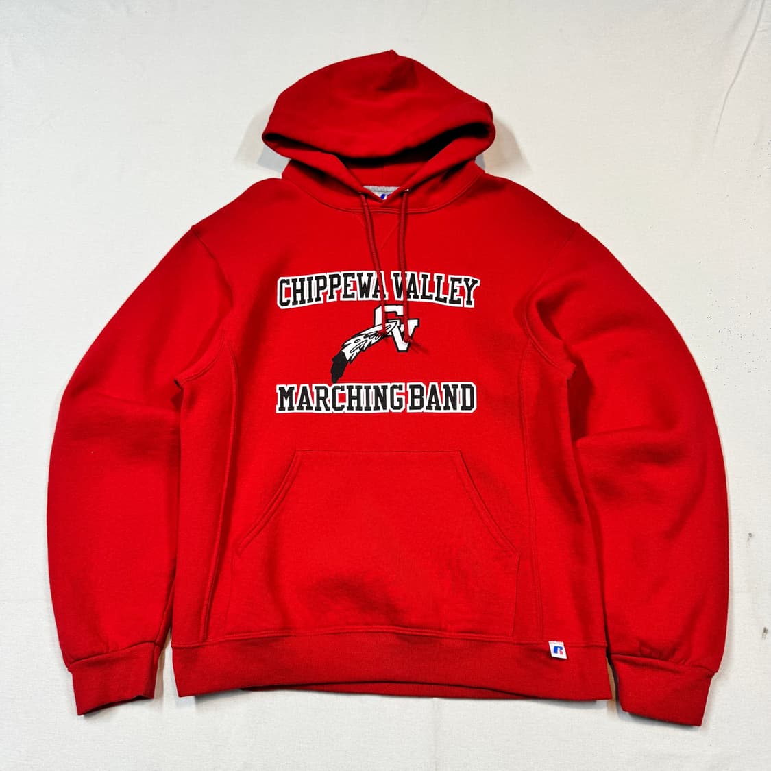 M) 러셀 빈티지 후드티 레드 50/50 상품이미지1