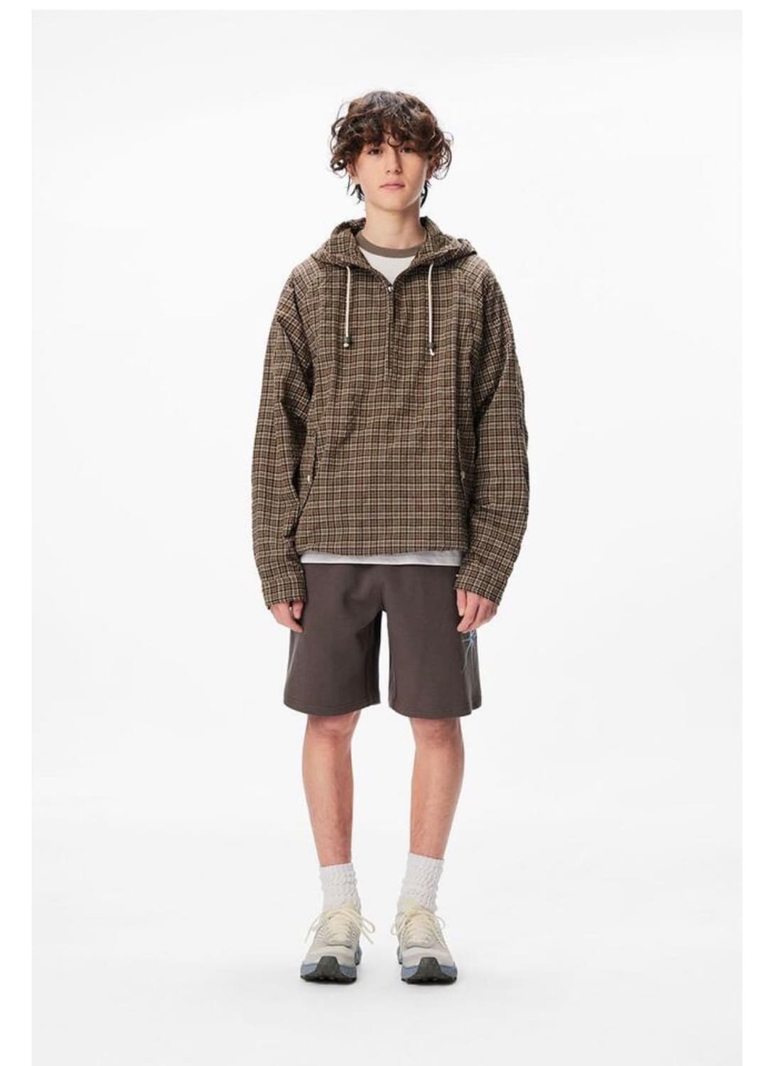 썬러브 투웨이 필드 아노락 자켓 브라운 상품이미지2