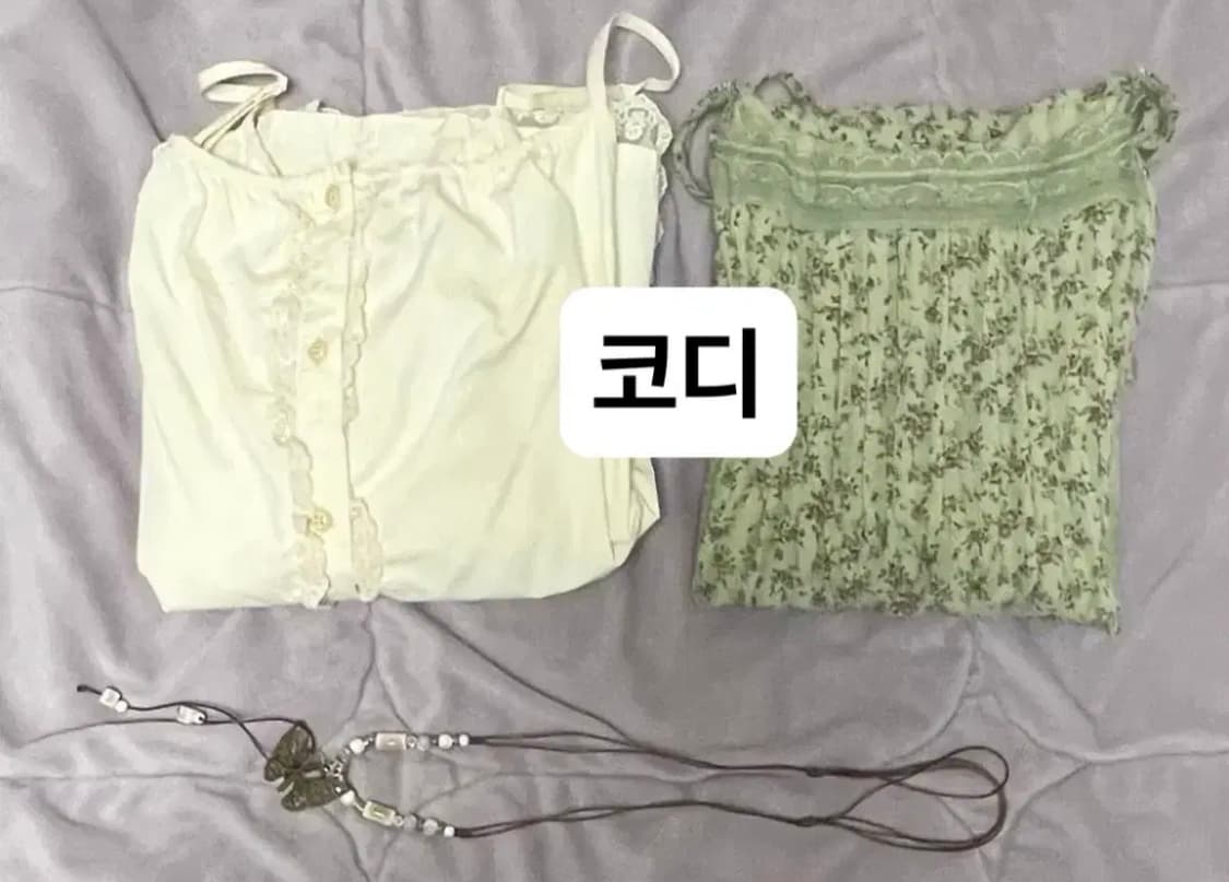 미사용)히니츠키)레이어드)허브모리걸 레이스단추 뷔스티에 나시 (베이지) 상품이미지3