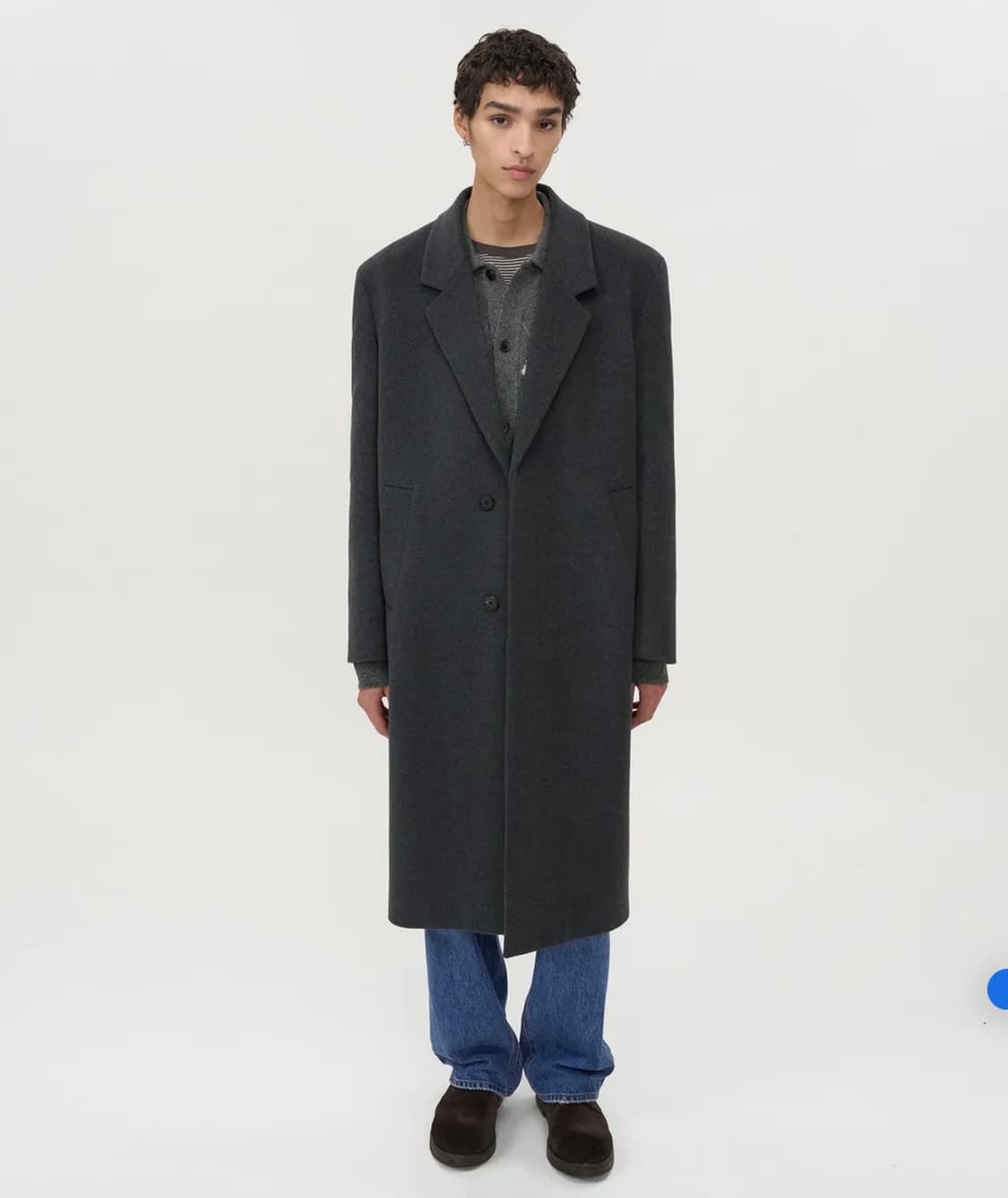 [S] 인사일런스 마펠 캐시미어 싱글 코트 MELANGE GREY 상품이미지1