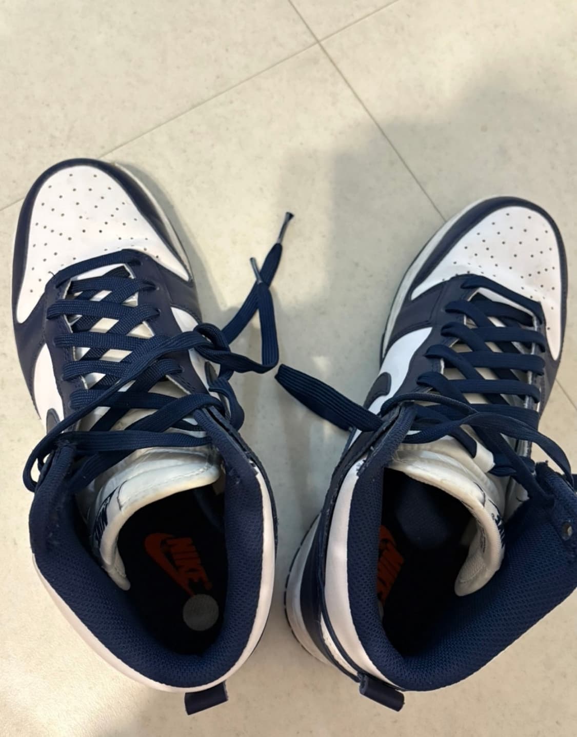 덩크 하이 레트로 네이비  상품이미지3