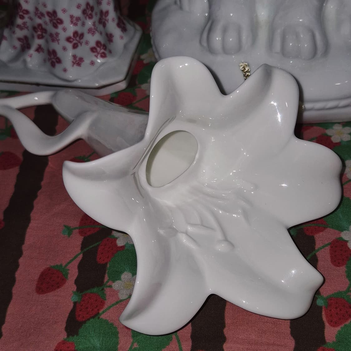 80s 나루미 본차이나 백합 벽걸이 꽃병 상품이미지8