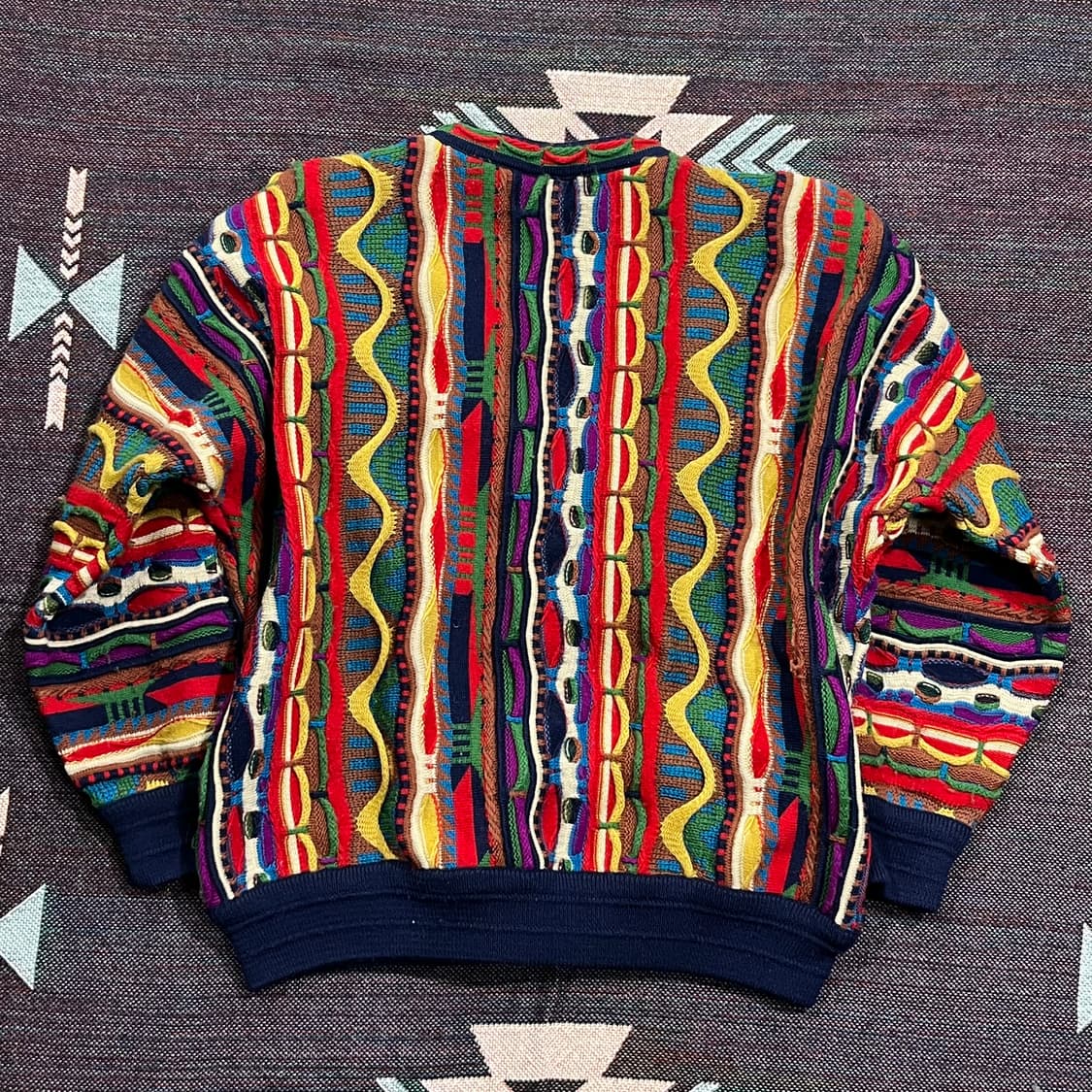 [Limnos] 림노스 빈티지 3D 케이블  울 니트가디건 상품이미지2