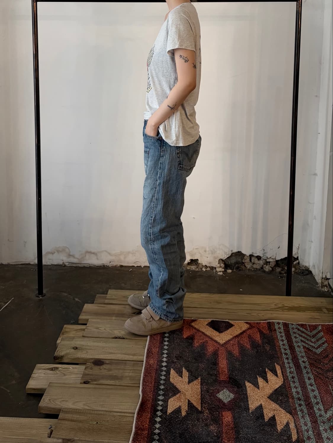     Levi’s 501 아트 리페어 스트레이트 데님 상품이미지2