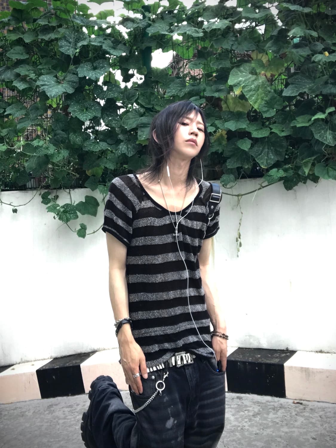stripe side strap knit 상품이미지3