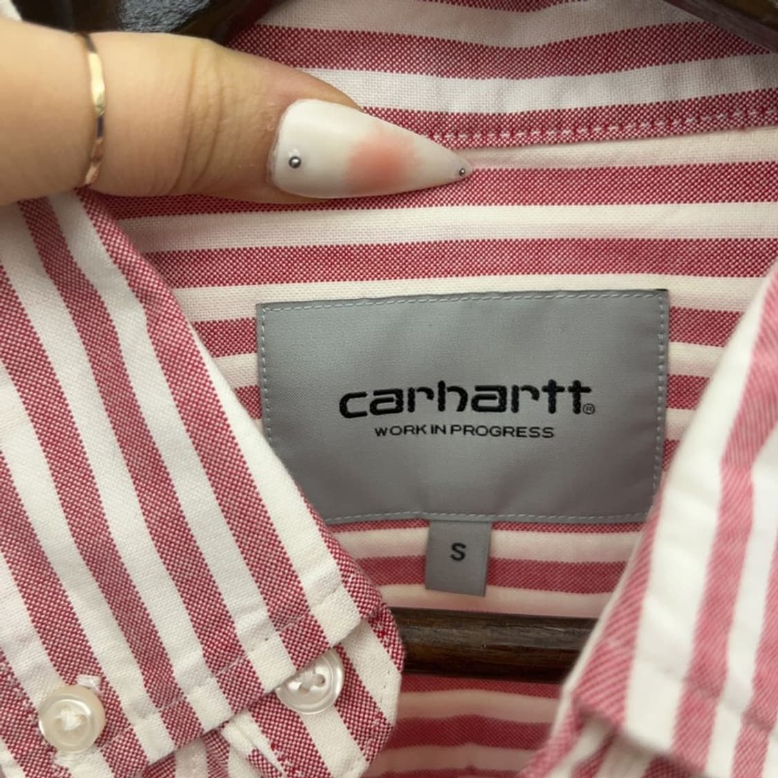 칼하트 빈티지 00's 레트로 스트라이프 셔츠 95 C09386 상품이미지5