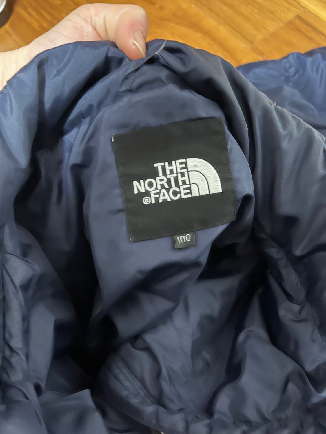 노스페이스 600 네이비 패딩 100 상품이미지5