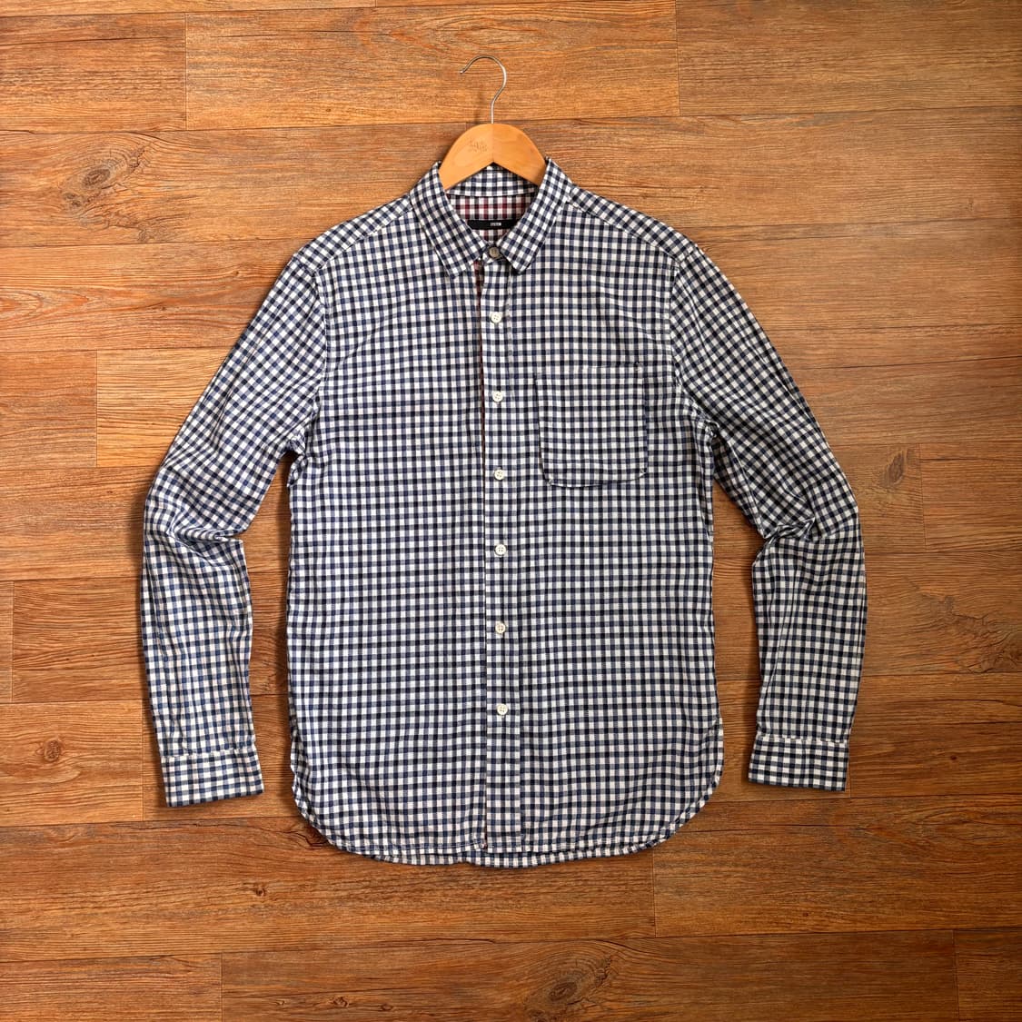 시스템 옴므 슬림 100 체크 셔츠 남방 입체 디테일 15SS 상품이미지2