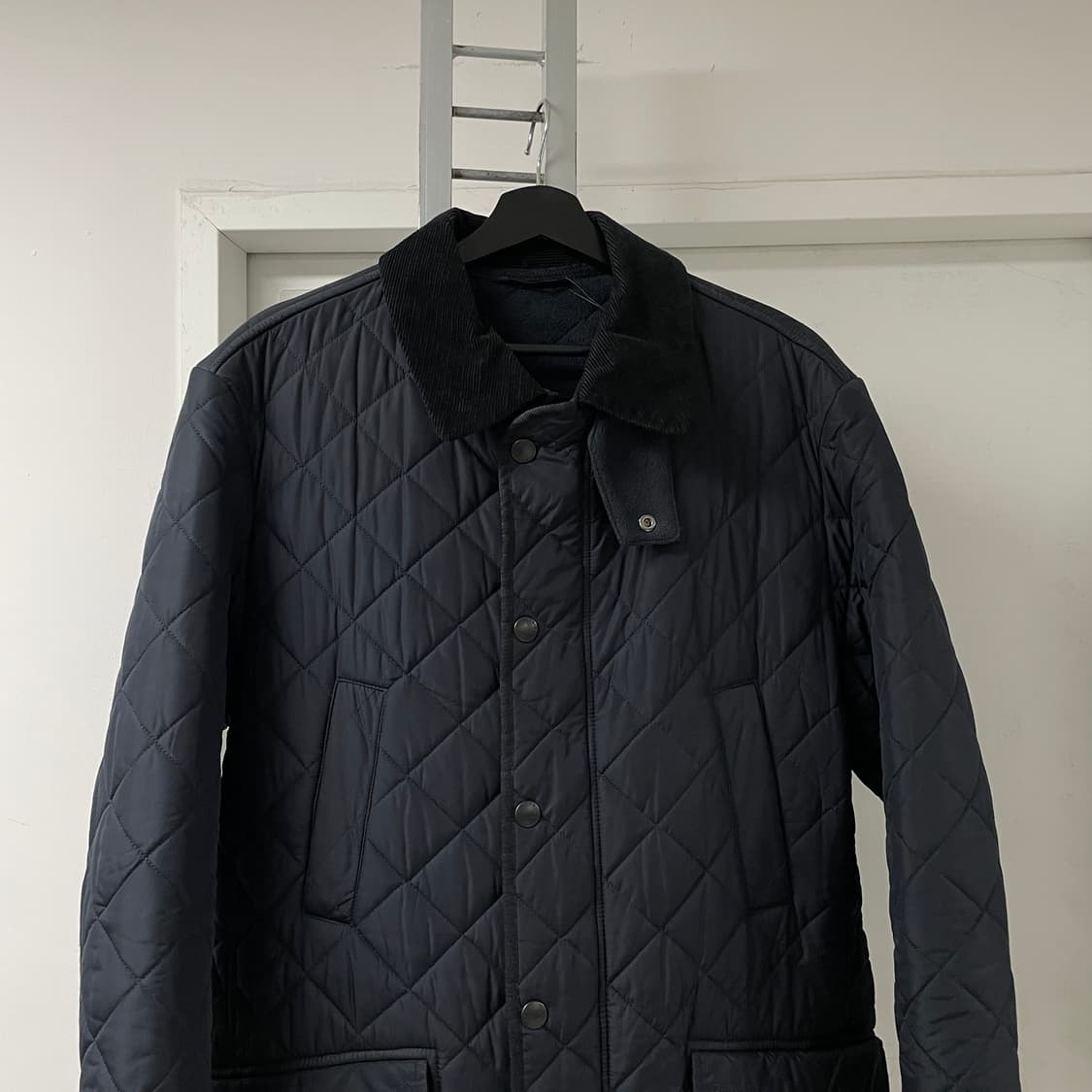 바버 퀄팅 자켓 네이비 L 상품이미지2