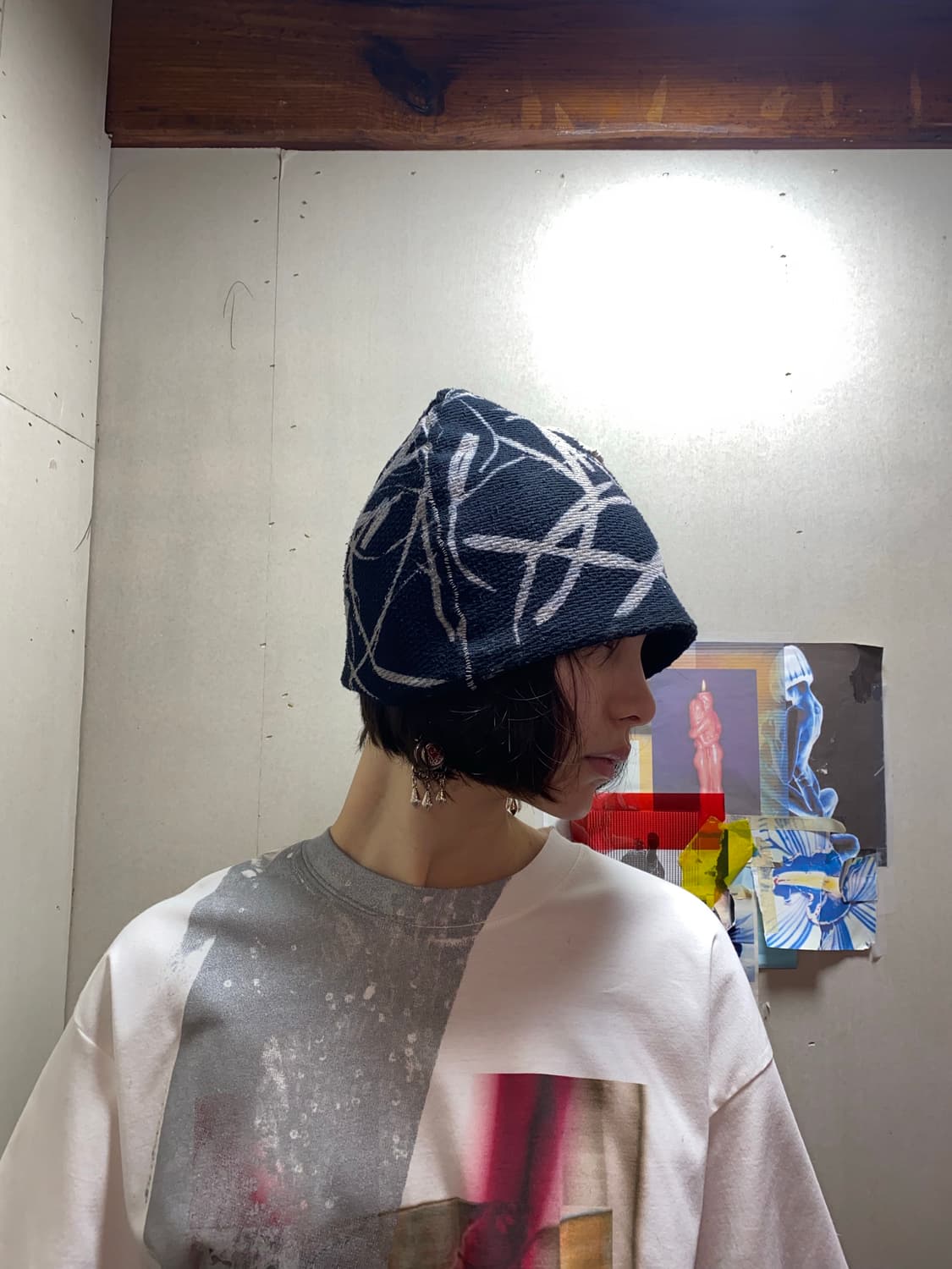 [노휴머only] wwwyred 그래픽비니(one of a kind) 상품이미지4