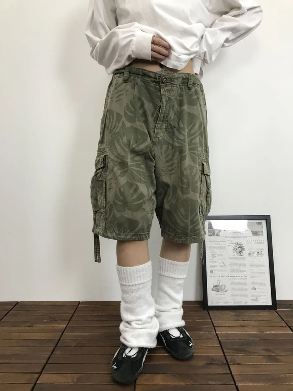 Next Tropical Cargo Shorts Khaki 상품이미지1