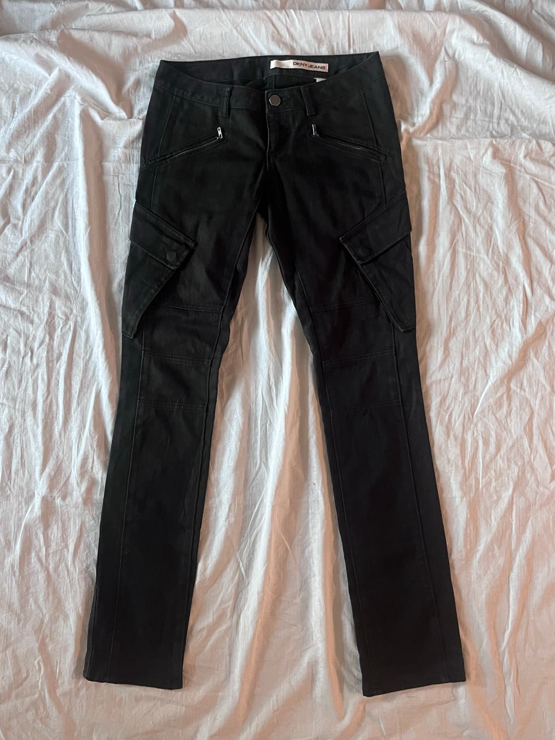 DKNY Jeans Black Biker Cargo Pants 상품이미지1