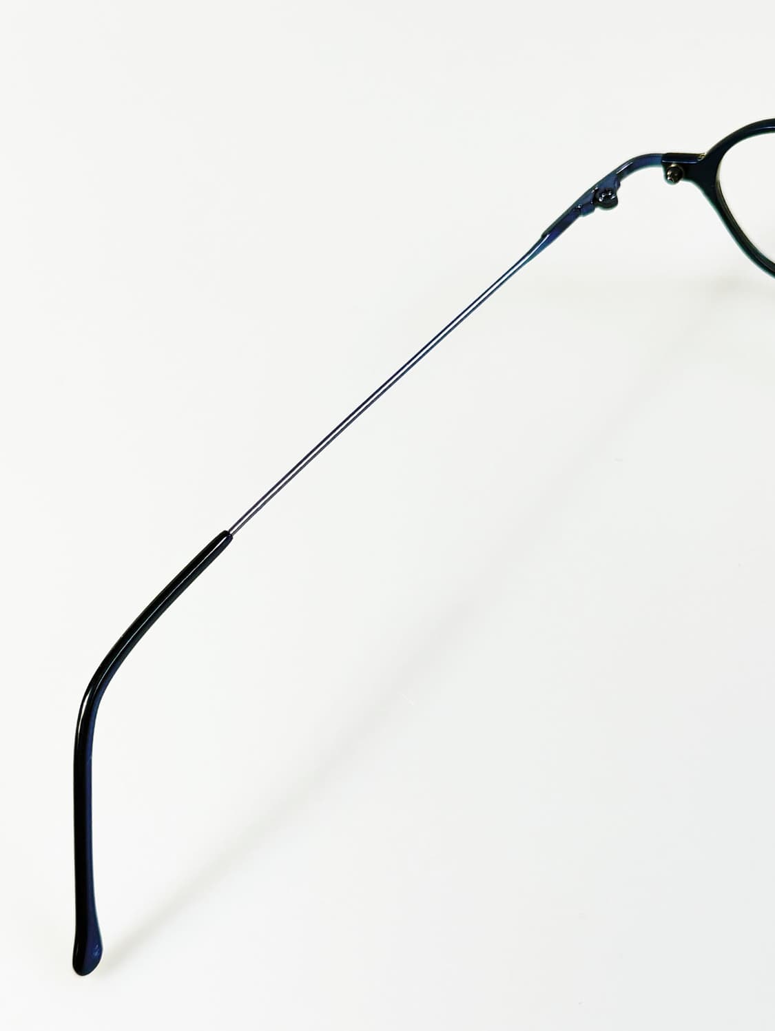 90s 네이비 슬림 오벌 메탈 프레임 빈티지 안경 상품이미지7