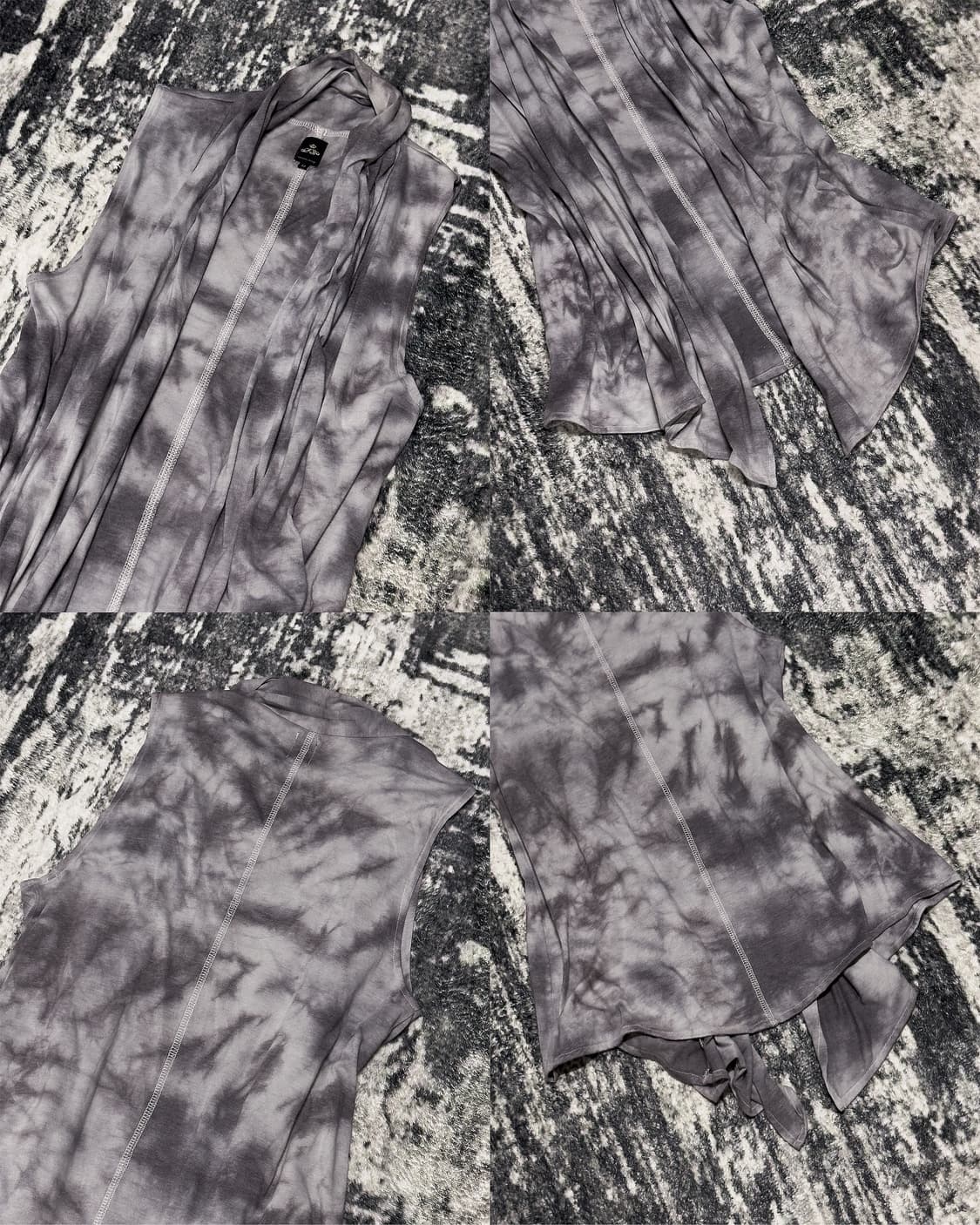 {Sementic Design} Tie-Dye Draped Vest    상품이미지7