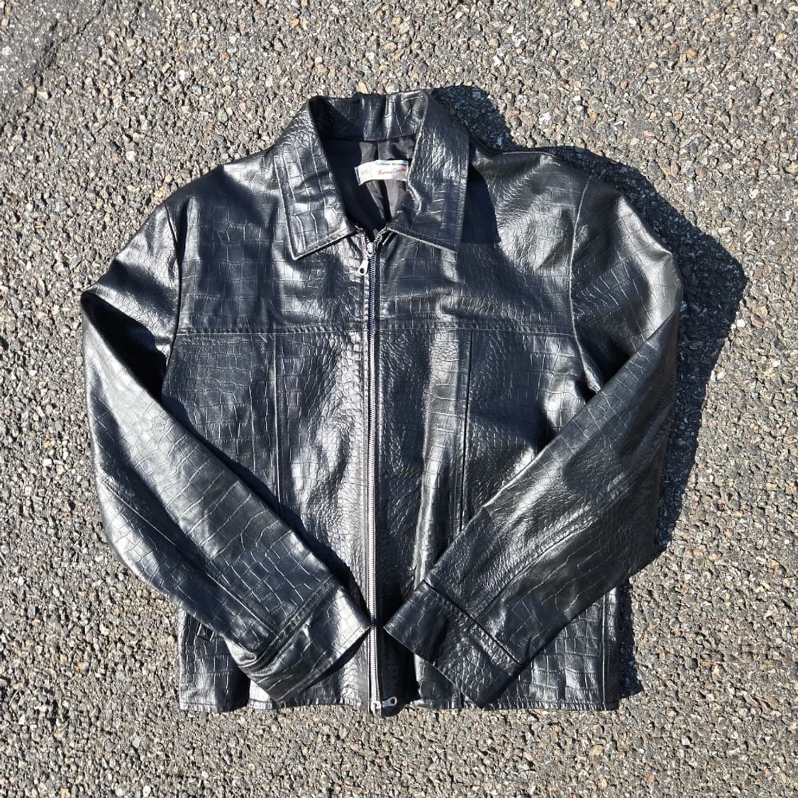70's~80's phyton leather jacket 상품이미지2