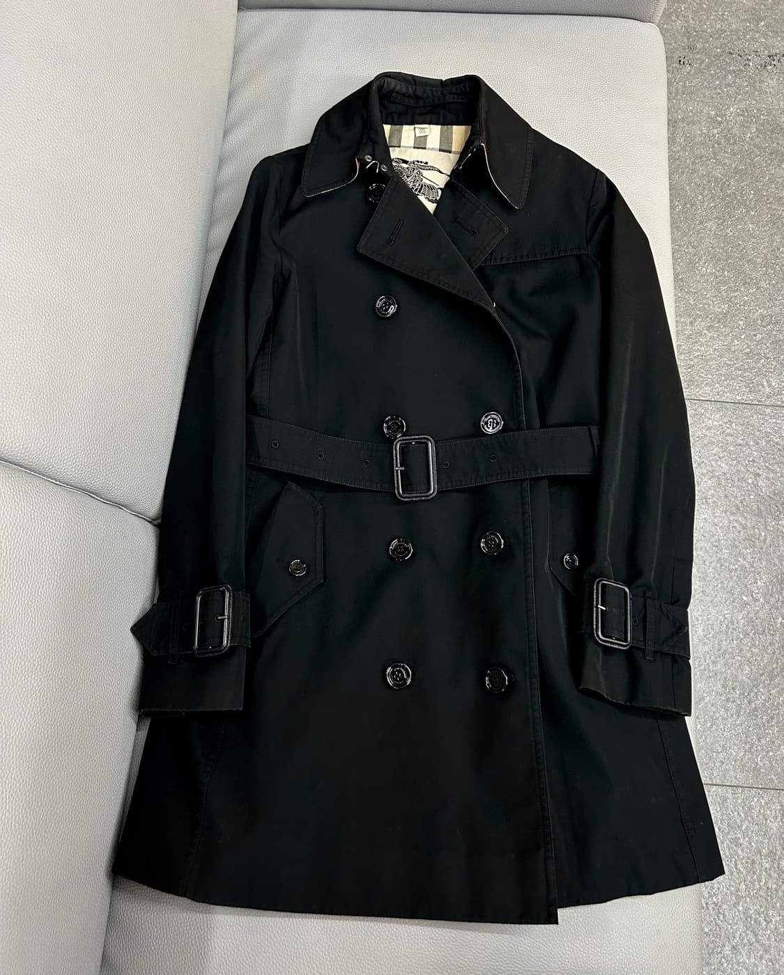 버버리 여성 블랙 트렌치코트(UK6/44~55) 상품이미지1