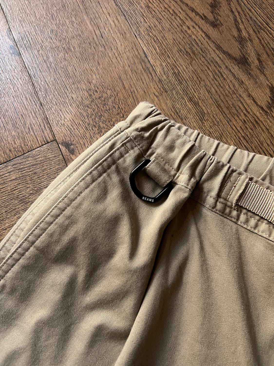 [S]그라미치 X BEAMS 아이보리 밴딩 코튼 팬츠 상품이미지4