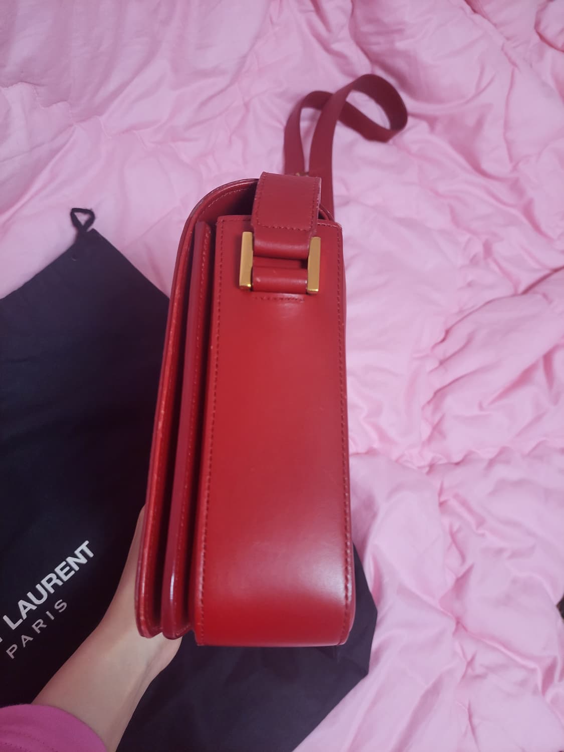 정품)급처상태양호!생로랑 유니버시티 선미가방 크로스백 숄더백 상품이미지9