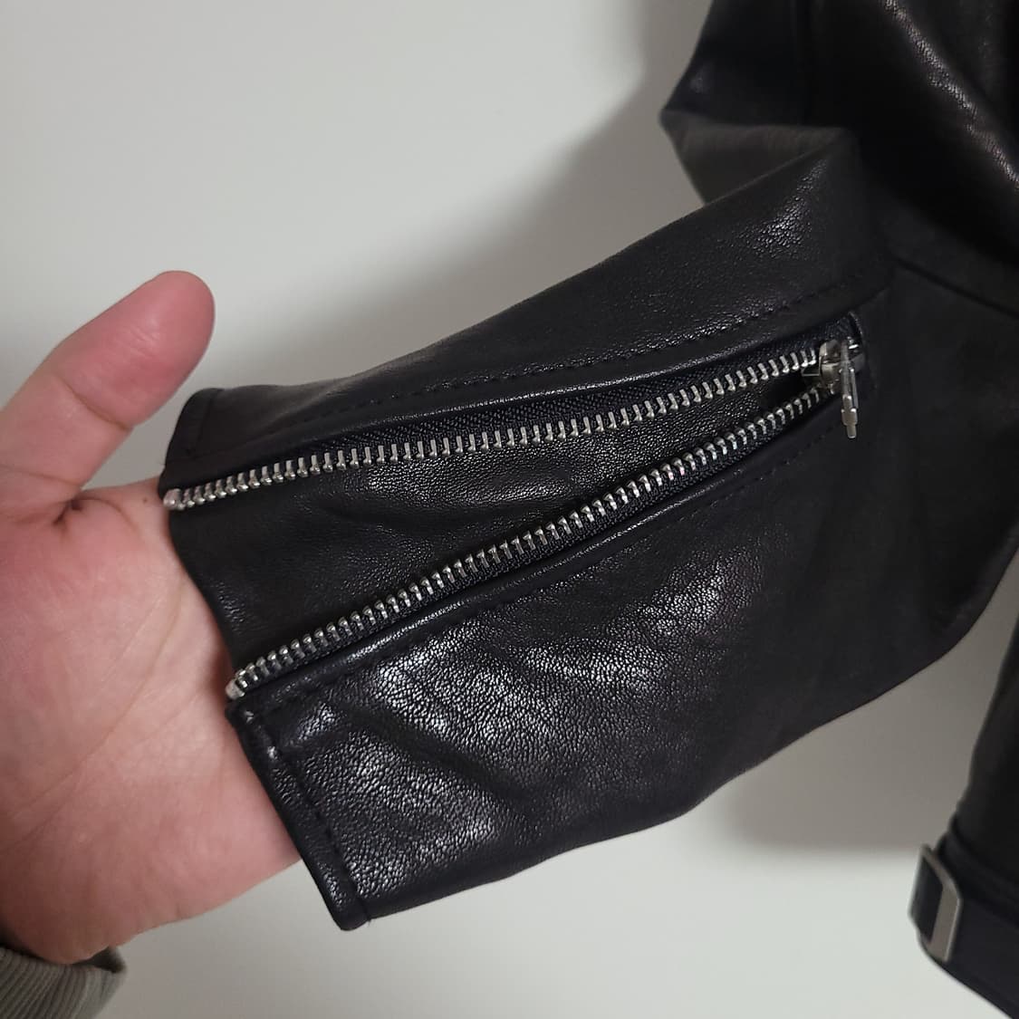 (46) 느와르 라르메스 블랙 양가죽 라이더 자켓 상품이미지7