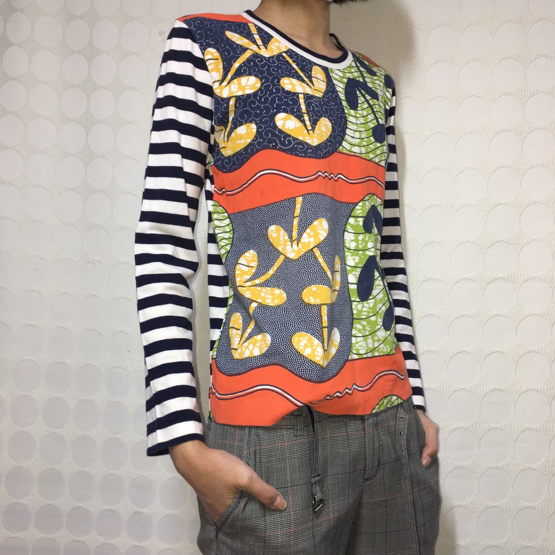 comme des garçons 스트라이프 긴팔 티 상품이미지2