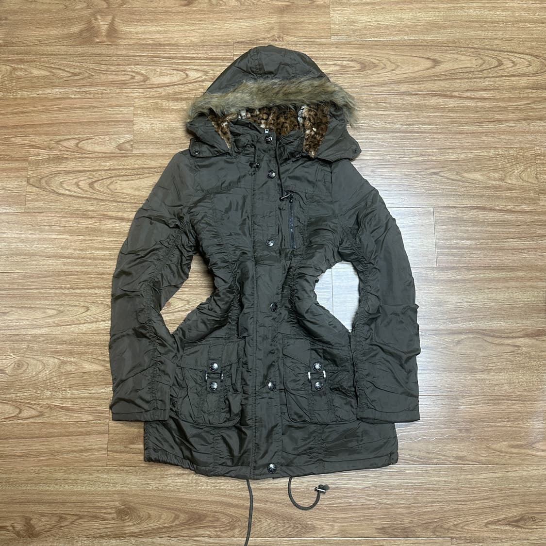 빈티지 밀리터리 호피 코트 오네갸루 로걀 오리엔탈 페어리 그런지 긱시크 상품이미지1