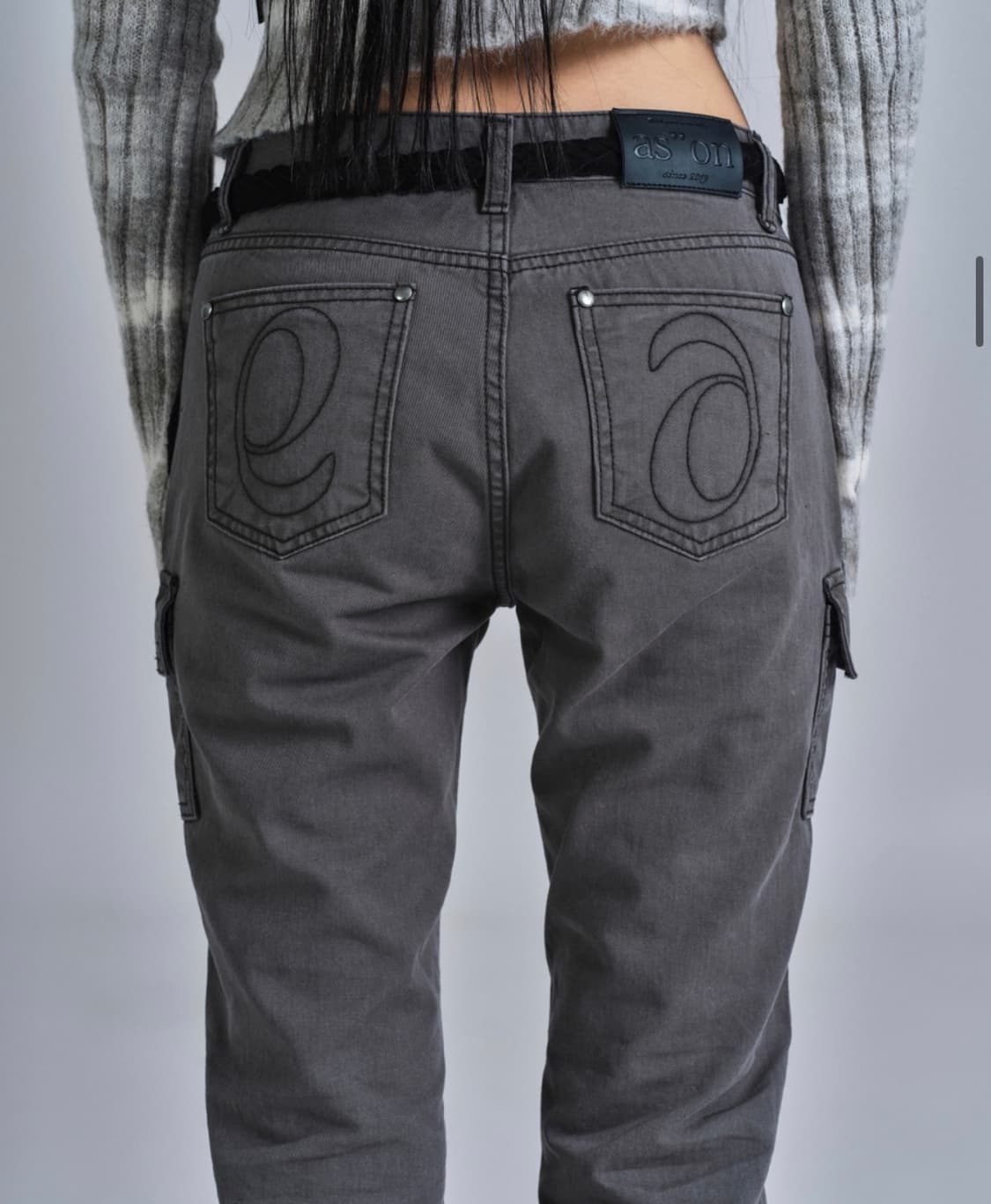 애즈온 MINUTES CARGO PANTS 차콜 M 상품이미지2