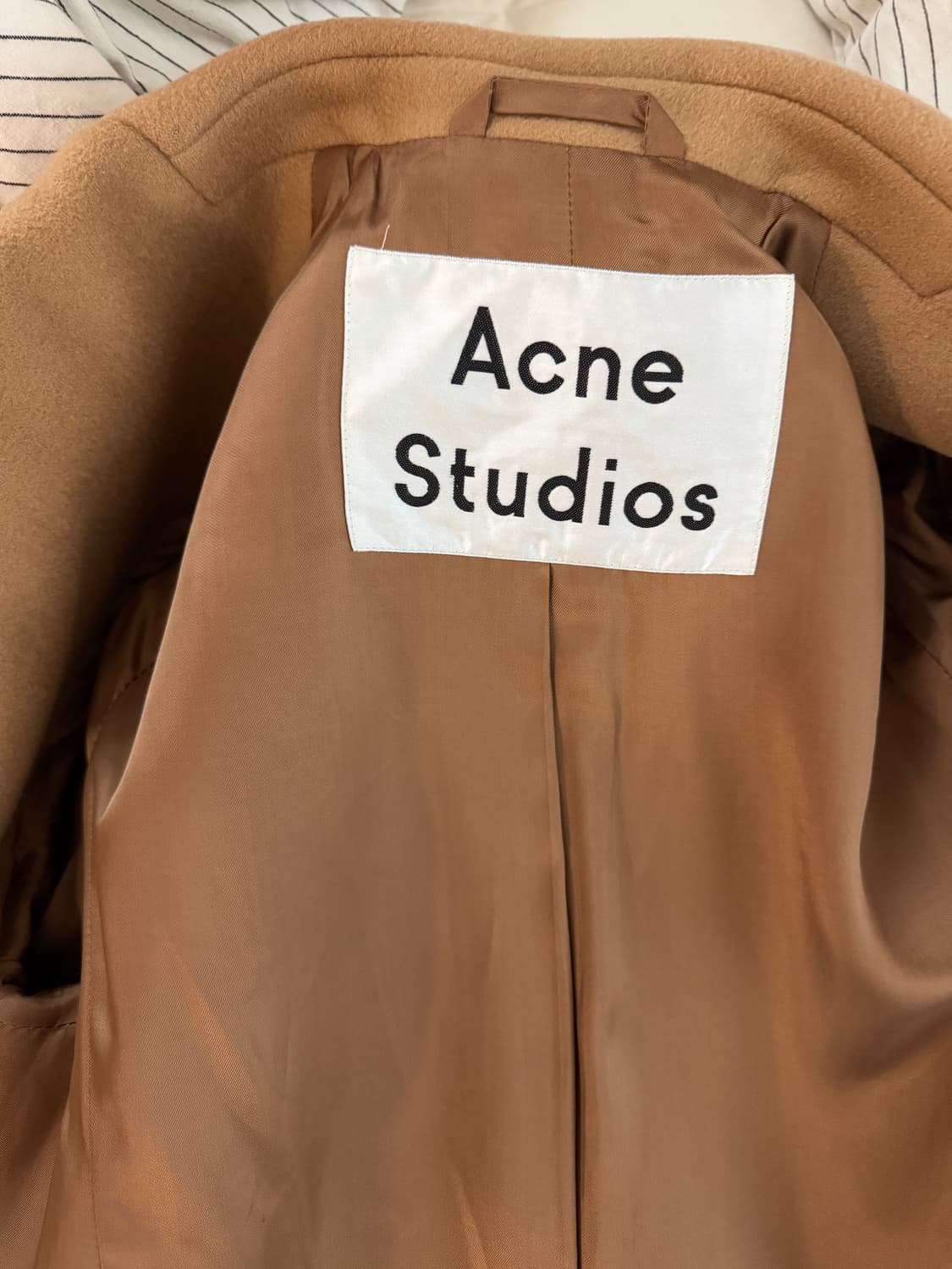 아크네 스튜디오 우먼즈 가렛 카멜 코트 상품이미지4