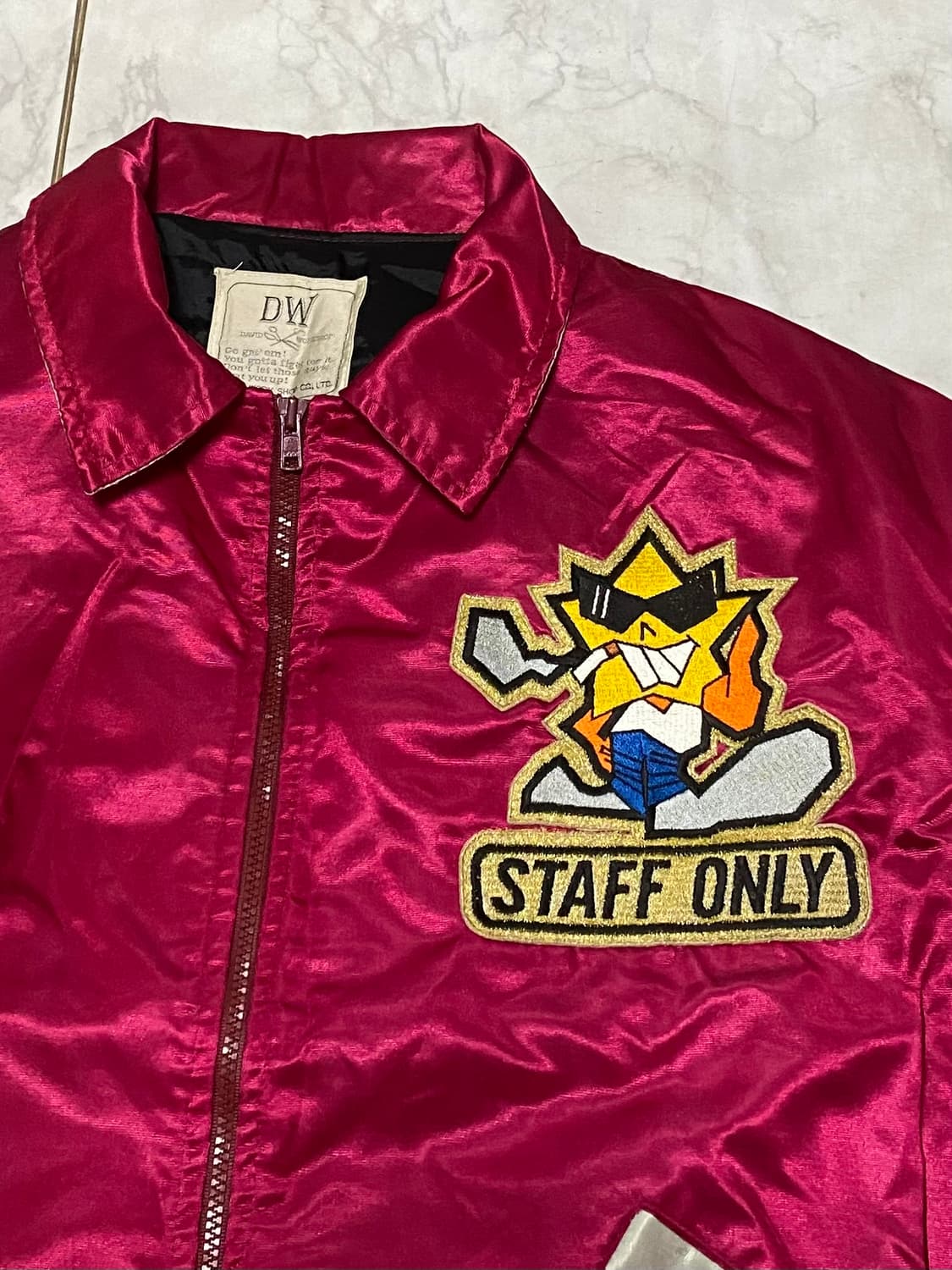 펑크 스카쟌 항공점퍼 블루종 오버핏 100 상품이미지3