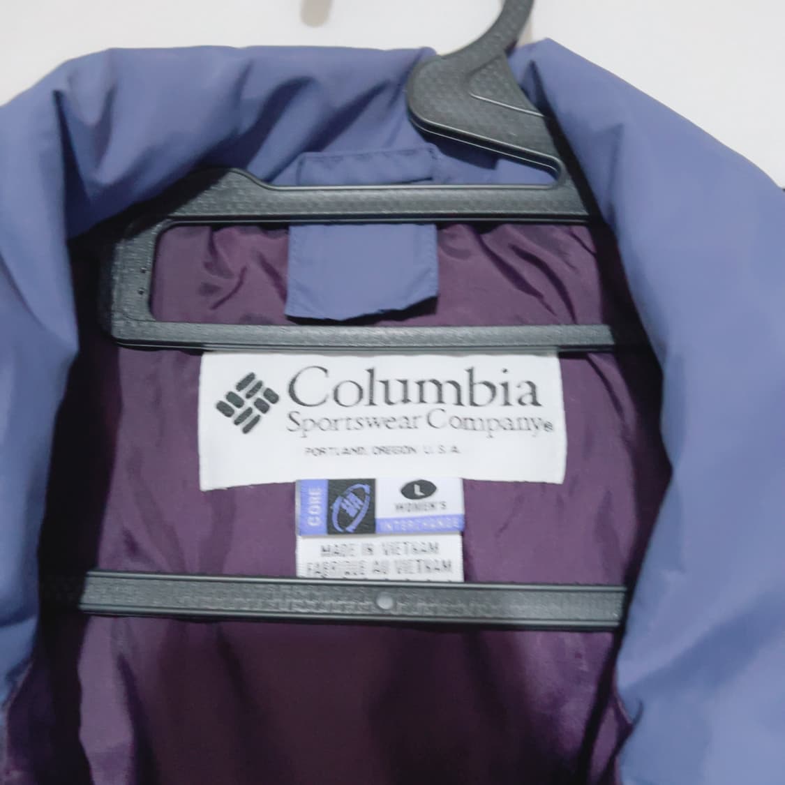 콜롬비아 올드스쿨 퍼플 고프코어 봄 바람막이 상품이미지4