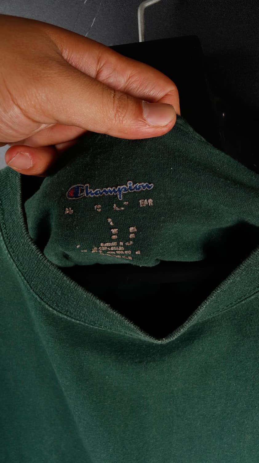 챔피온 녹색 무지 반팔 상품이미지2