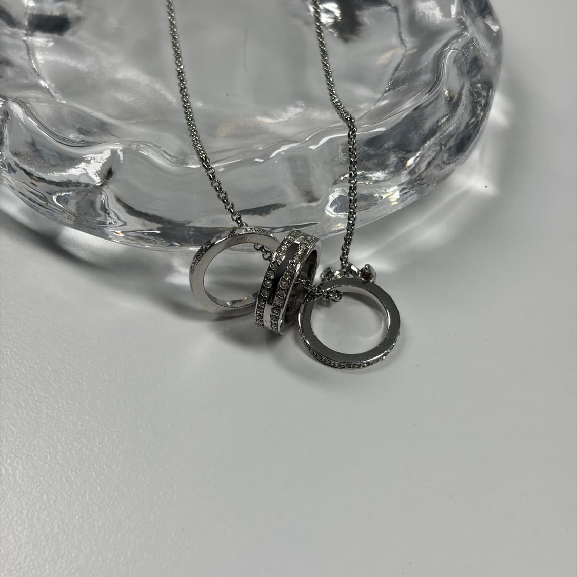 디올 트리플 링 목걸이 상품이미지4