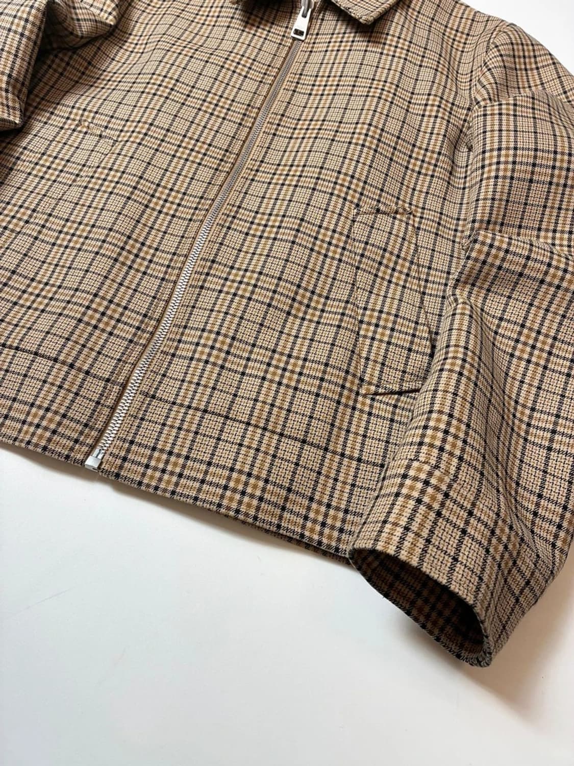 산드로 옴므 체크 블루종 자켓 PN8178 상품이미지5