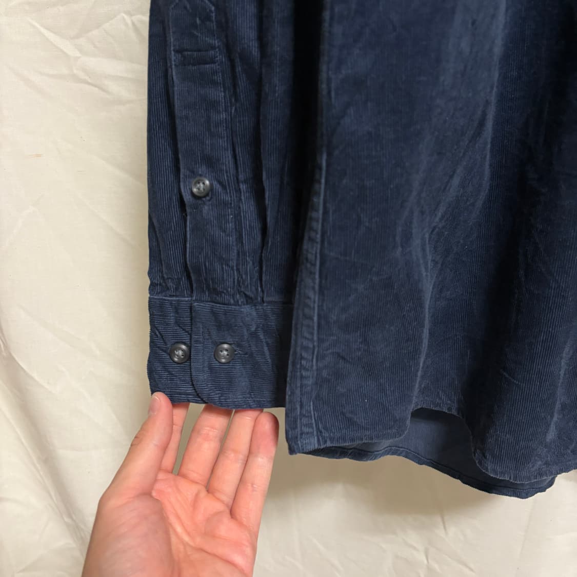 유니클로 코듀로이 셔츠 / 네이비, XL 상품이미지5