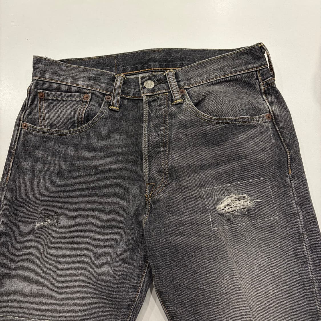 [28x32] 리바이스 501 CT 데님 빈티지 워싱진 팬츠 C481 상품이미지3