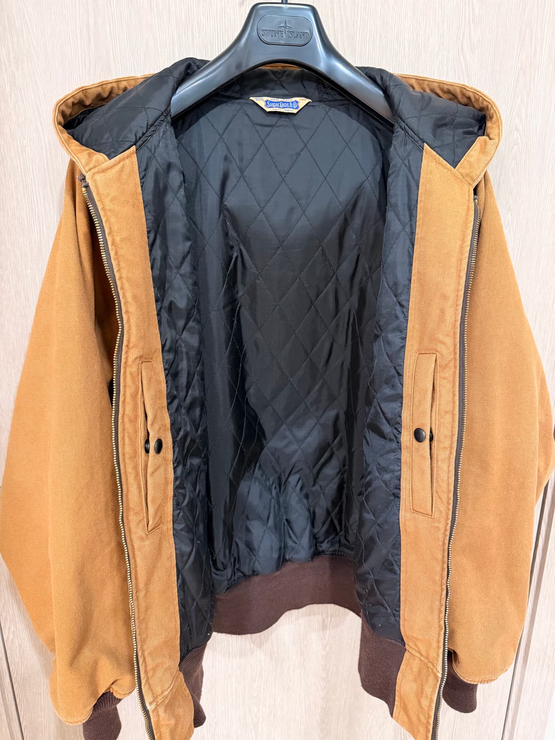 슈가케인 24fw 코튼 덕 캔버스 페디드 워크 파카 상품이미지5