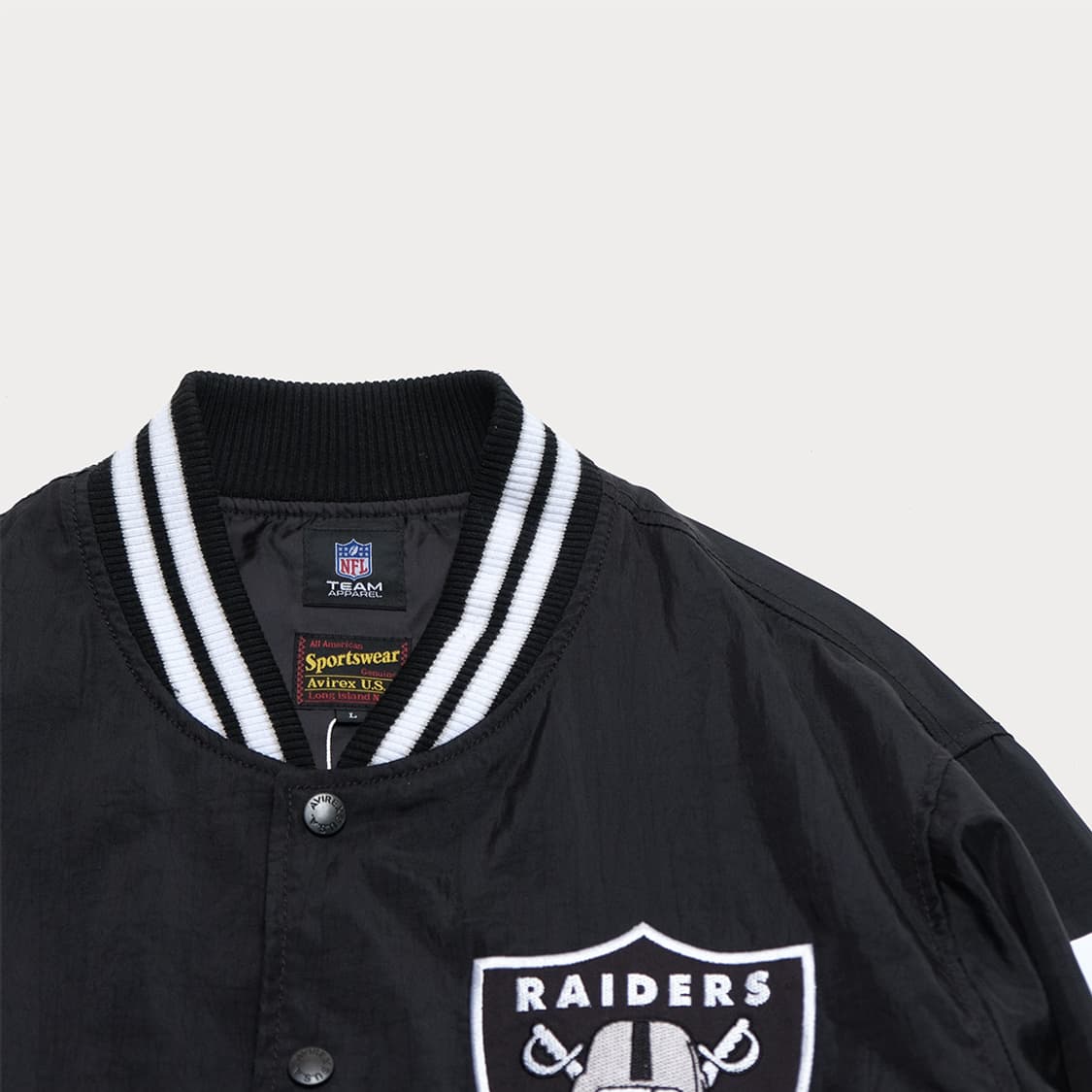 X NFL raiders nylon varsity jacket 상품이미지3