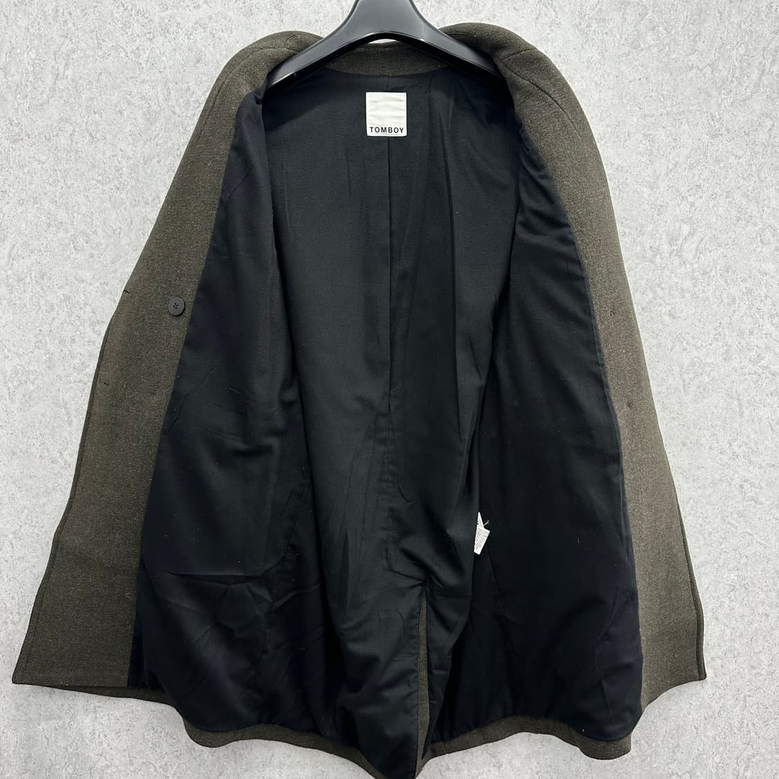 Free 톰보이 여자 더블 브레스트 울코트 상품이미지3