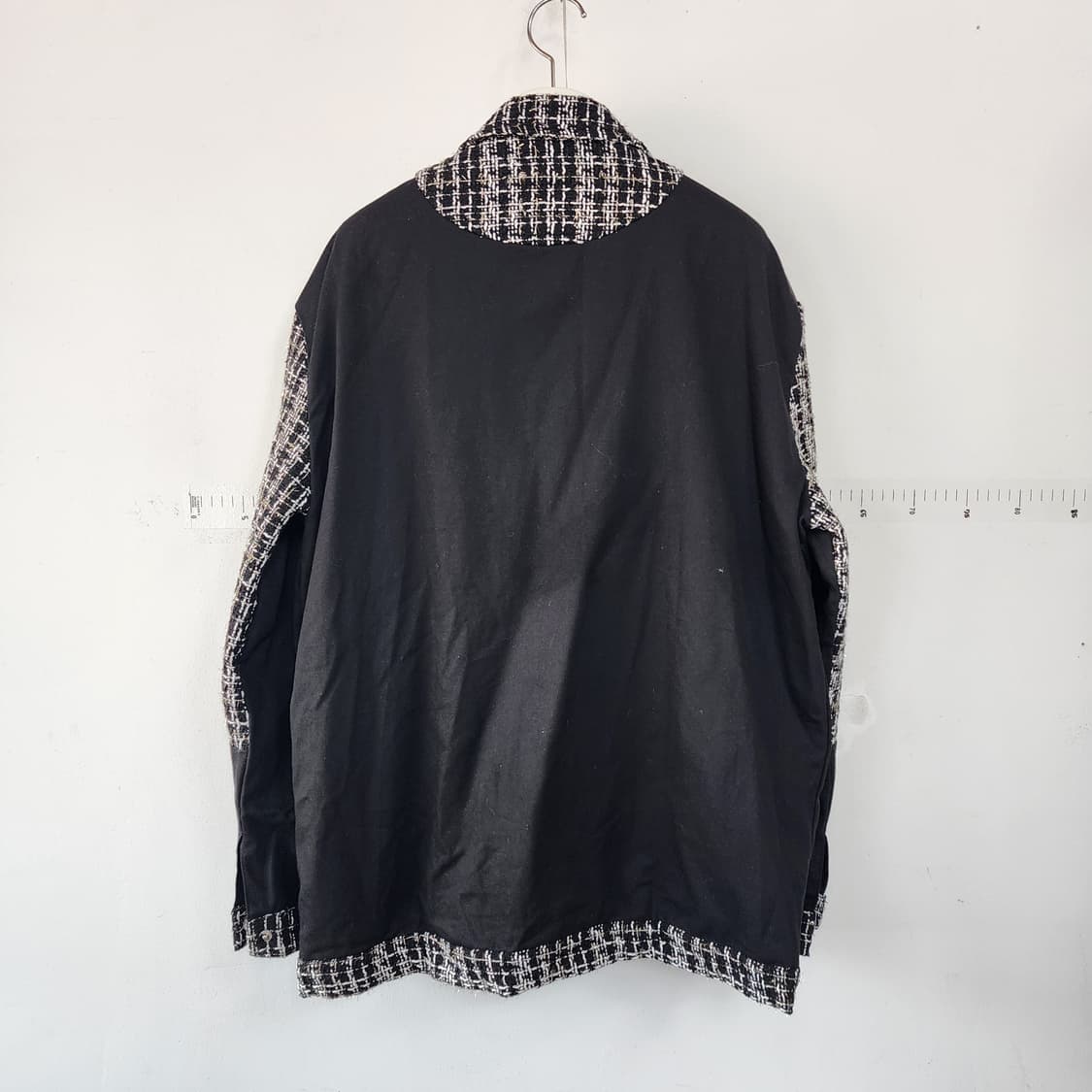 명품 트위드 배색 블랙 자켓 상품이미지3