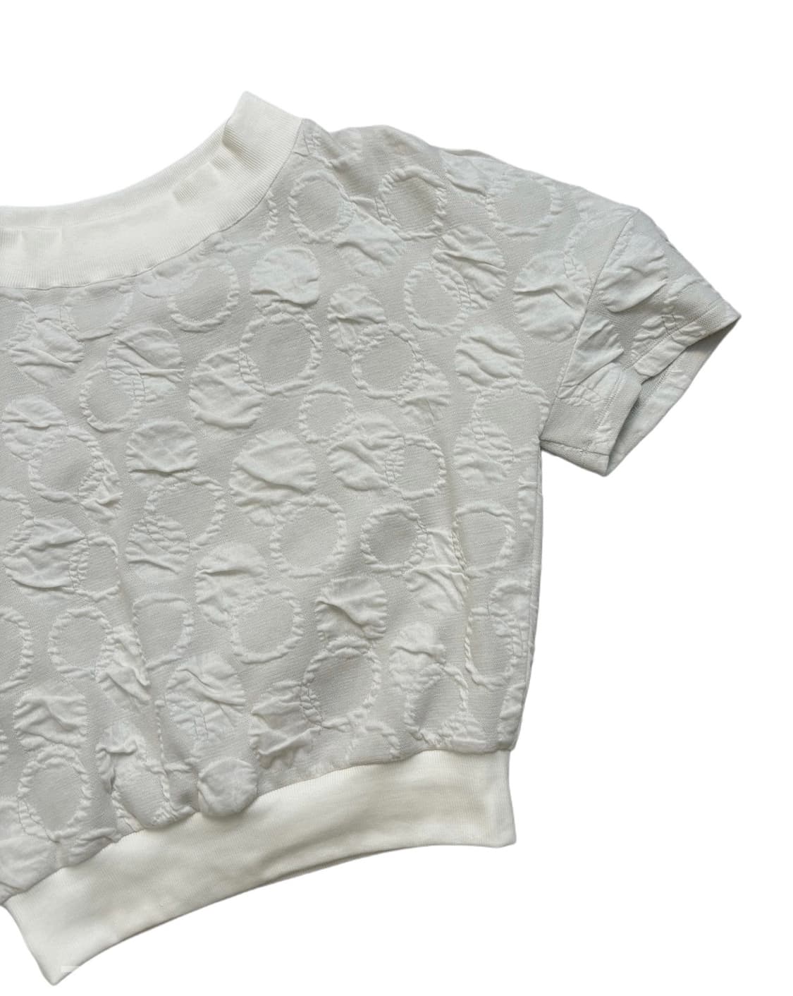 빼쉬쁠라뜨 Dot embo unbalance sweatshirts 상품이미지4