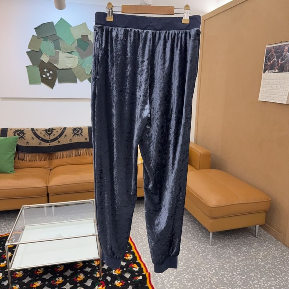 나이키 자수로고 Y2K 00's 벨벳 조거 츄리닝바지 M C08391 상품이미지4