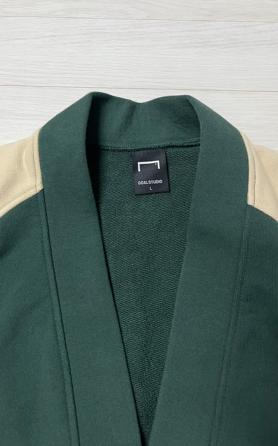 골스튜디오 스웻 가디건 (그린) L 상품이미지7