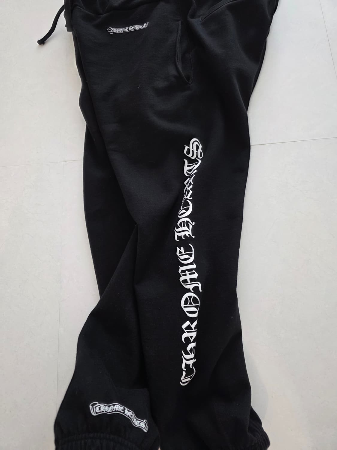 크롬하츠 스크롤로고 스웻팬츠 XL 상품이미지2