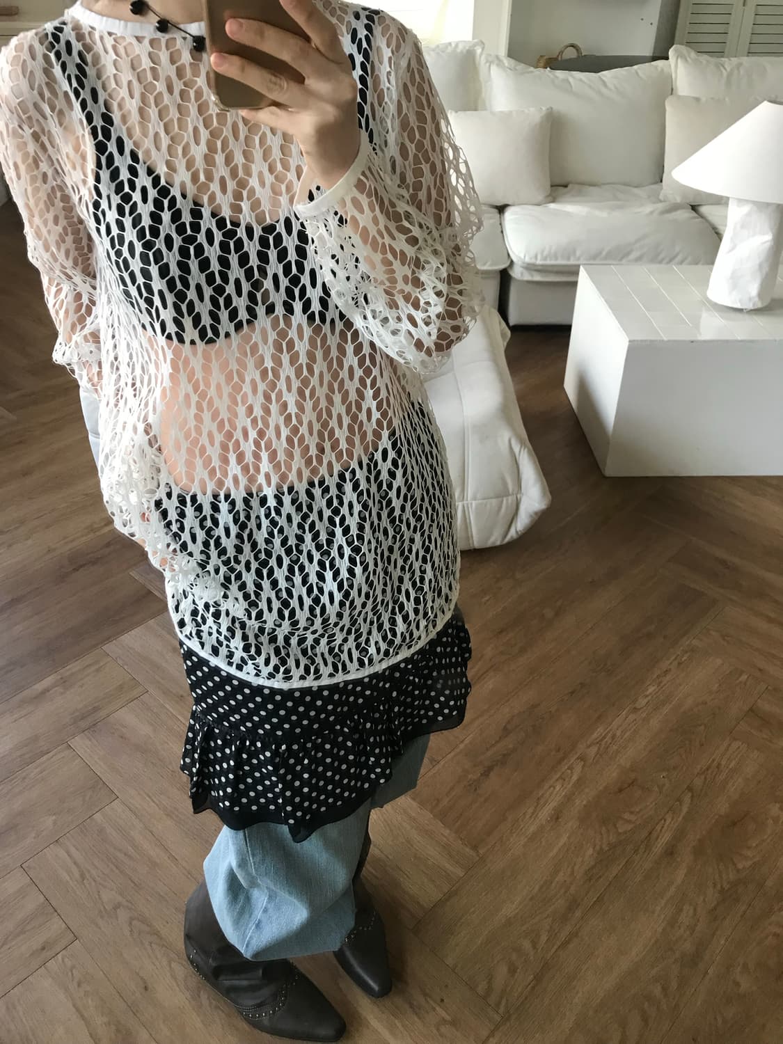 vintage net long sleeve 상품이미지3