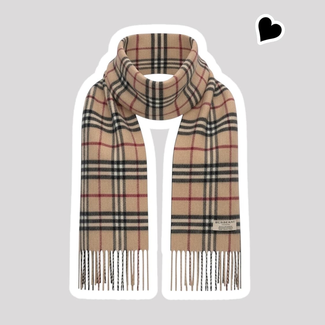 정품 버버리 노바체크 베이지 머플러 상품이미지1