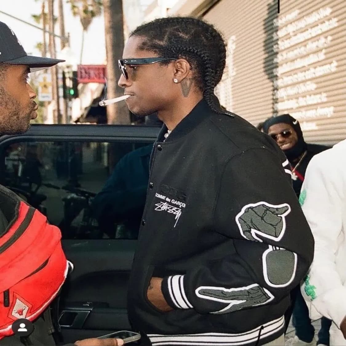 [L] 스투시 x 꼼데가르송 바시티 자켓 상품이미지3