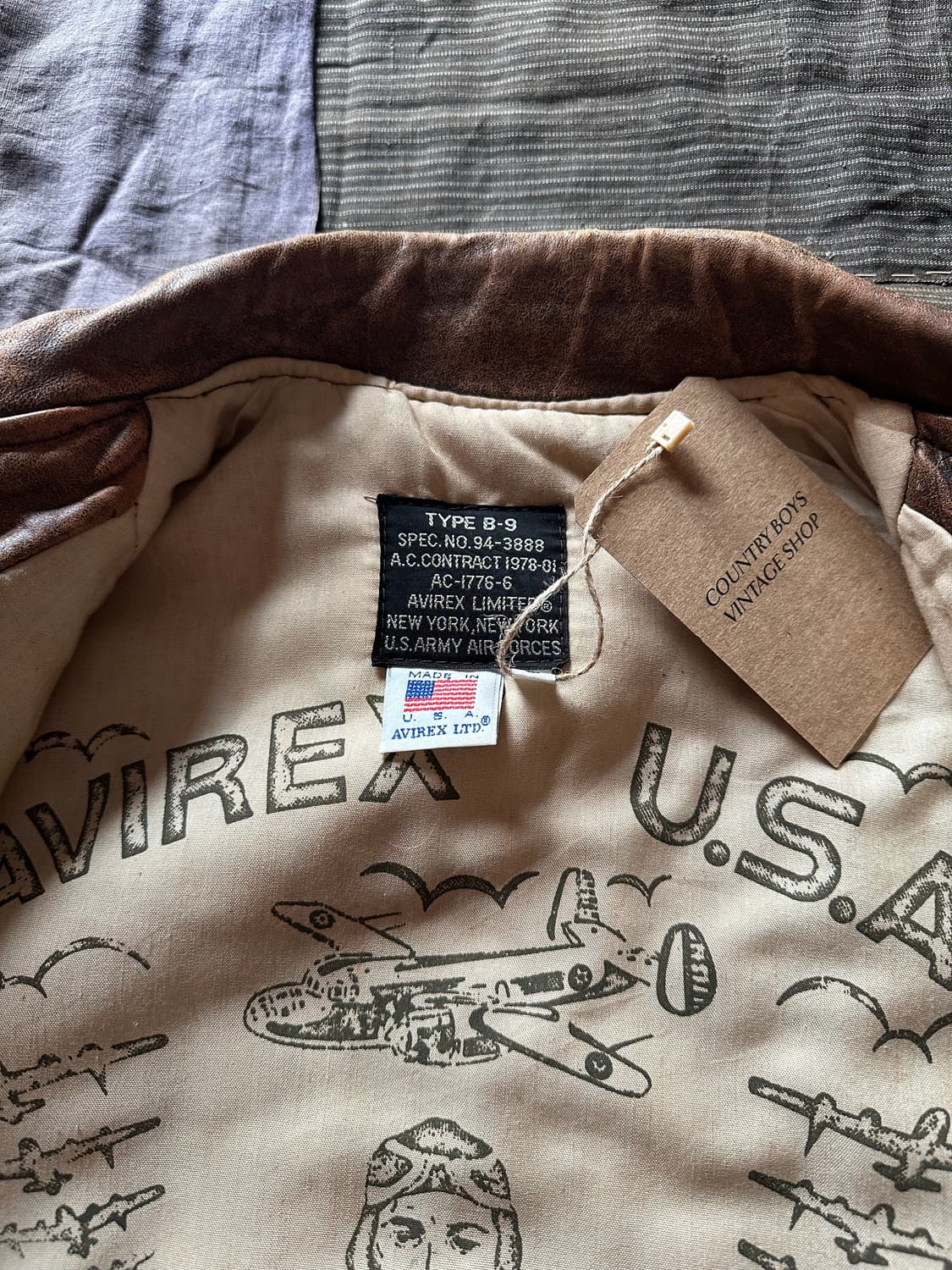 Vintage Avirex B-9 Leather Vest 상품이미지9
