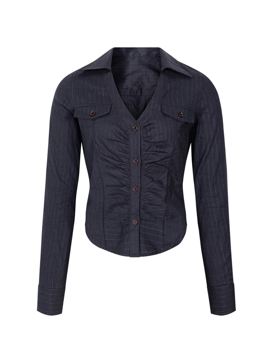 플리즈노팔로우 카일라 셔츠 인디고 m 상품이미지2