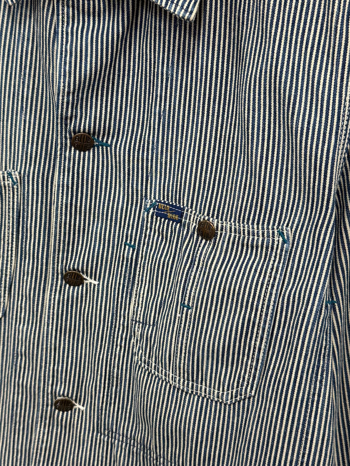 Blue Blue Stripe Trucker Jacket 상품이미지3