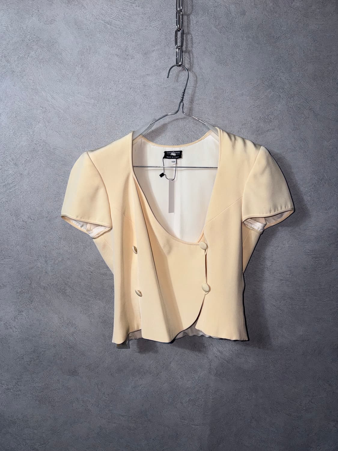 GIORGIO ARMANI Silk Double Button Top 상품이미지2