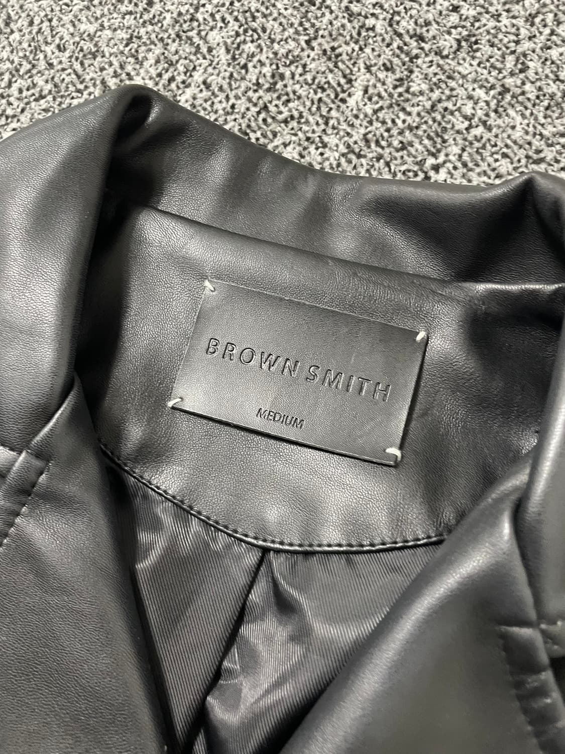 빈티지9. BROWN SMITH 브라운스미스 라이더 가죽자켓 바이커 자켓 상품이미지3